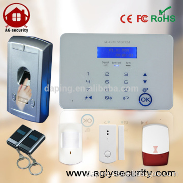 433mhz 868mhz intelligent home gsm pstn alarm system with rechargeable motion sensor and wireless siren